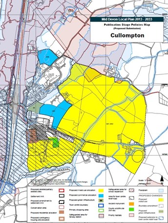 Proposed boundaries for Culm Garden Village